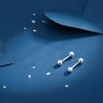 thumbnail image 5 of 20G Minimalist Tiny Ball Bead Stud Earrings for Women 925 Sterling Silver Small Balls Screw Back Studs Cartilage Tragus Post Dainty Simple Birthday Christmas Party Jewelry, 5 of 10