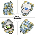 thumbnail image 5 of FORMRS Mini Backpack Purse for Women Travel Daypack Casual Shoulder Bag, Light Blue Plaid, 5 of 7