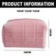 thumbnail image 2 of Bolsa de maquillaje en forma de bloque, bolsa de cosméticos de felpa, bonita bolsa de almacenamiento suave con cremallera para artículos de tocador de viaje, suministros de oficina, cosméticos,, 2 of 5