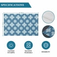 thumbnail image 6 of Blue Floral Placemats Set of 12, Spring Flowers Modern Abstract Art Farmhouse Placemats for Dining Table, Place Mats for Kitchen Tabletop, Waterproof Wipeable Dining Table Mats Set, 6 of 9