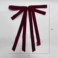 thumbnail image 3 of Velvet Christmas Tree Bows – Red Bows with Twist Ties for Wreath, Garland, Tree, Gift Wrapping & Holiday Crafts – 12 Pack, 3 of 4