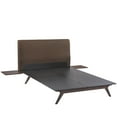 thumbnail image 2 of Modway Tracy 3-Piece MDF and Rubberwood Queen Bedroom Set - Cappuccino/Brown, 2 of 5