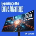 thumbnail image 4 of Westinghouse 24 Inch Curved Gaming Monitor, 165Hz, 1ms, FHD 1080P, 3000:1 Contrast Ratio, 110% sRGB, 1500R, AMD FreeSync, Eyecare, for PC Games with Built-in Speakers, VESA, DisplayPort, HDMI, 4 of 9