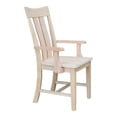 thumbnail image 4 of International Concepts Ava Unfinished Wood Arm Chair, 4 of 12