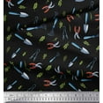 thumbnail image 3 of Soimoi Black Cotton Jersey Fabric Garden Tool Hardware Print Fabric by Yard 64 Inch Wide, 3 of 3