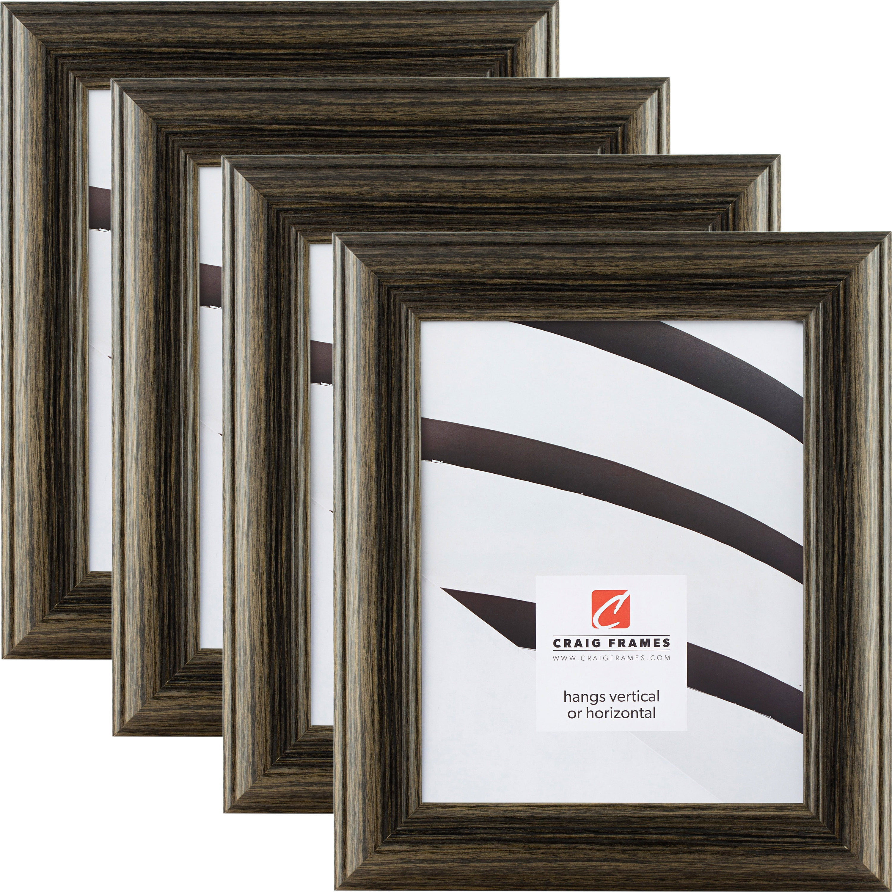 Craig Frames Dakota N Black Tan Oak Picture Frame 10x13 Inch Set Of