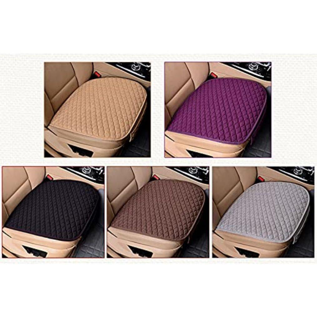 Cotton And Linen Car Seat Cushion Four Seasons Universal - Temu