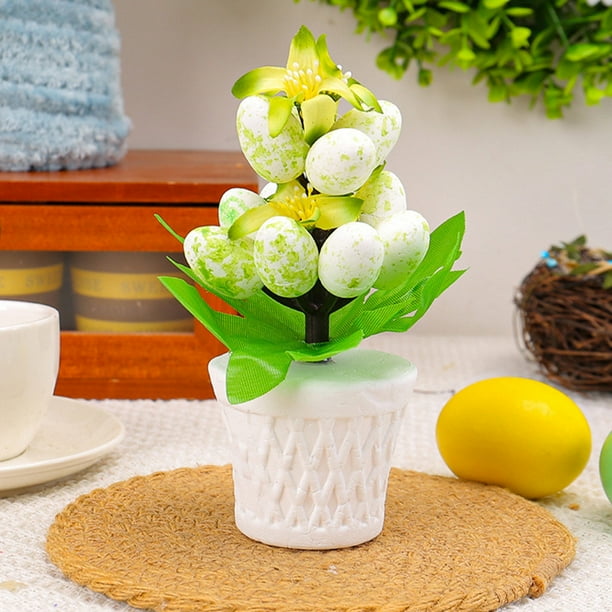 Easter Eggs Decoration Mini Indoor Potted Ornaments Holiday Theme Home Decoration Add Festive And Ideal Gift Choice