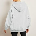 thumbnail image 4 of kytmyeq Womens Oversized Sweatshirts Fleece Hoodies Long Sleeve Shirts Pullover Fall Clothes With Pocket, 4 of 5