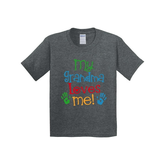 Inktastic My Grandma Loves Me Youth T-Shirt