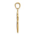 thumbnail image 2 of Finest Gold 14K Yellow & Rhodium White Passion Cross Pendant, 2 of 7