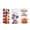 A-2, variant on Bulk 100 Pack Halloween Candy Bags, Plastic Tear-Resistant Ghost Pumpkin Treat Bags for Party Favors