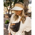 thumbnail image 5 of Chapeau de Soleil pour Femme avec Visière de Protection Solaire, Chapeau de Soleil en Lin pour Femme avec Visière Pliable, Casquette pour Dame, Visière d'Été pour la Plage, Pliable, Retroussez Votre Queue de Cheval, 5 of 5