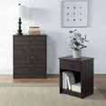 thumbnail image 3 of Mainstays Single Drawer Nightstand, Dark Oak, 3 of 8
