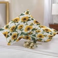 thumbnail image 2 of Waterproof Throw Pillow Covers Set of 2, 20x12 Inch Summer Sunflowers Decorative Pillowcases Outdoor Pillow Slip Cushion Covers Set for Couch Tent Farmhouse Watercolor Floral Wooden, 2 of 7