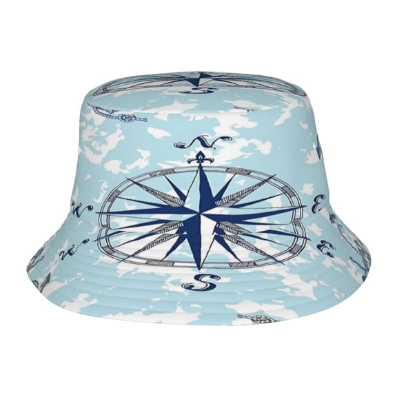 Nautical Anchor Fisherman's Hat Lightweight and Breathable Sun Hat Suitable for Both Men and Women