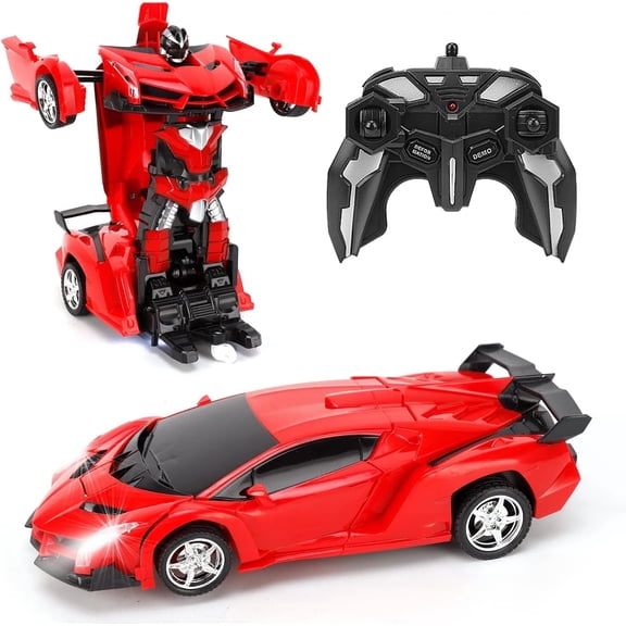 Transformer Car Toys for Kids Aged 4 5 6 7 8 Year Old Boys, Remote Control Car Toys for Kids Christmas Gifts