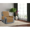 thumbnail image 1 of Microfiber Furniture Recliner Protector With 5-inch Tuck & Strap - Camel, 1 of 2
