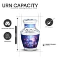 thumbnail image 3 of Yatskia Purple Dolphin Urn for Ashes for Women, Large Burial Urns for Human Ashes Adult Man, Mini Memorial Keepsake Urns for Adult Ash, (Tasty 10 Inch and 3 Inch), 3 of 8