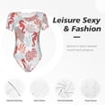 thumbnail image 4 of Zufioo Tropical Corals Seahorse Women's Shapewear Bodysuits, Slimming Fit Body Suit,One Piece Bodysuit,Body Shaper,Easy To Put On and Take Off -Small, 4 of 7