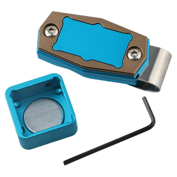 PASILI Lightweight Magnetic Billiard Chalk Holder With Belt Clip For Snooker Players