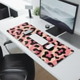 thumbnail image 2 of Long Mouse Pads for Desk,Pink and Black Of Leopard Print Desk Mats on Top Of Desks, Desk Mouse Pad Extra Large with 3mm Non-Slip Base and Stitched Edge for Gaming,Office,Work,Home 31.5"x11.8", 2 of 6