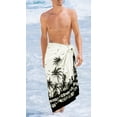 thumbnail image 2 of LA LEELA Men's Swim Bath Trunk Swimsuit Regular Surfing Swimwear Sarong Long Pareo Beach Wrap One Size White Summer Vacation Aloha, 2 of 4