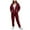 Wine, variant on Sweatsuits Women 2 Piece Outfit Fleece Zip Up Jacket Oversized Hoodie Jogger Sweatpants Set Cozy Matching Sweat Sets