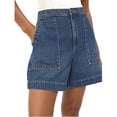 thumbnail image 4 of Summer Women High Waisted Casual Denim Shorts Denim Shorts Wide Leg Shorts with Pockets, 4 of 6