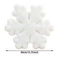 thumbnail image 2 of Christmas Snowflake Pillow 15.75 Inch Winter Throw Pillow Snow Flake Shape Decorative Pillow White Plush Stuffed Cushion for Sofa Couch Bed Home Christmas Decor Indoor Outdoor Use, 2 of 5