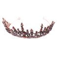 thumbnail image 5 of CIMAXIC 1pc Bridal Tiara Baroque Rhinestone Tiara Women Wedding Hair Decor Accessory,6.69"X3.15"X0.39", 5 of 5