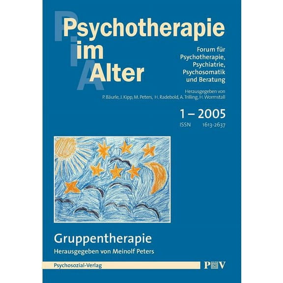 Psychotherapie im Alter Nr. 5 : Gruppentherapie, herausgegeben von Meinolf Peters (Paperback)