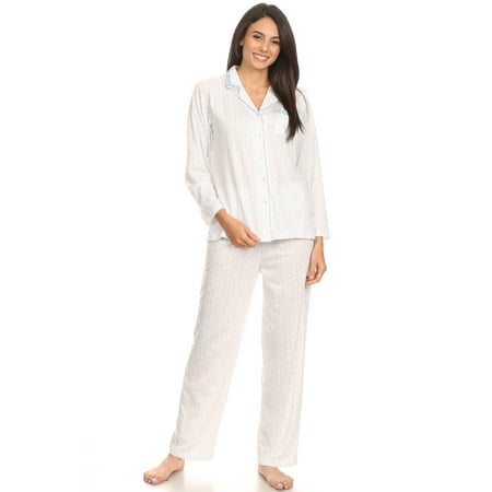 Fashion Brands Group - 2125 Womens Sleepwear Pajamas Woman Long Sleeve ...