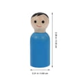 thumbnail image 3 of Miangastore Wood Mini Human Shape Pink 10Pcs 2.1In, 3 of 8