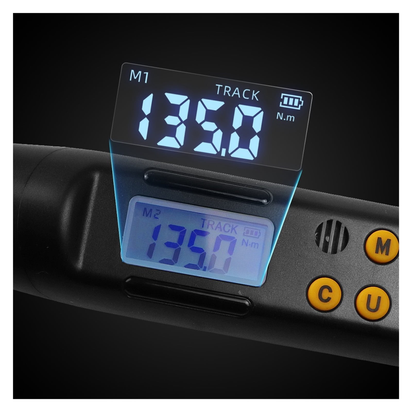 3/8" 1/2" Digital Torque Wrench Professional Adjustable High Accuracy Data Save Bike Car Bicycle Repair Torque Tool Key ,Versatile Torque Units