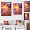 thumbnail image 4 of Designart "Beach Photo Sunset Charm III" Nautical & Beach Floater Framed Canvas Print, 4 of 7