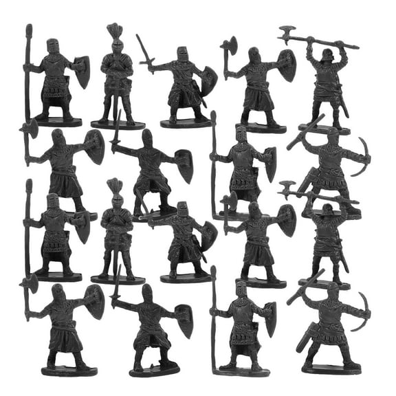 Topbathy 200pcs Mini Figures for Medieval Soldiers Miniature Collectibles for Garden Display