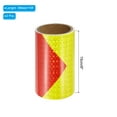 thumbnail image 2 of Unique Bargains Ruban Réfléchissant, 2 Rouleaux 6 Pieds x 10 Pieds Ruban de Sécurité Étanche, Jaune Fluorescent Rouge, 2 of 6