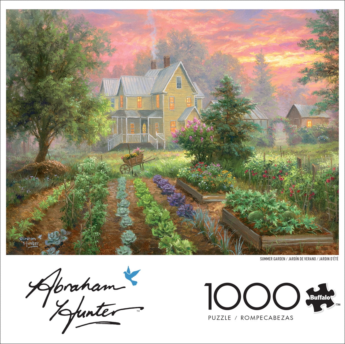 Buffalo Games Abraham Hunter 1000-Piece Interlocking 26.75 x 19.75-Inch Jigsaw Puzzle Assortment for Adults Ages 14+ (Styles May Vary)