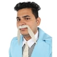 thumbnail image 3 of HPO Men's Synthetic Hair Long String Black Mustache Cosplay Facial Hair Multiple Color Options, 3 of 6