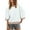 White, variant on Wensltd Womens Sweatshirt 3/4 Sleeve Oversize Crewneck Loose White Tops