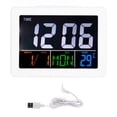 thumbnail image 2 of Reloj Despertador Lcd de Pantalla Grande Con Indador de Temperatura, Estilo Contemporáneo, 2 of 7