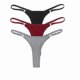 thumbnail image 3 of FNIO-Tanga Sexy de algodón para mujer, ropa interior de Color sólido, lencería íntima, 3 uds./Set, 3 of 5