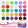 thumbnail image 3 of Craft Beads Umikk, 10 000 unidades, 30 colores, para joyería, 3 of 9