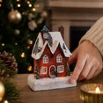 thumbnail image 6 of Christmas Decorations Indoor Outdoor, Resin Christmas House Mini Ornament, Color Light Desktop Decoration for Xmas Home, Holiday Gift, Mantel Shelf, 6 of 6
