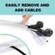 thumbnail image 4 of Funda para cables AGPTEK, 1,5 m, 3 cm, blanca, paquete de 2, 4 of 7