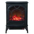 Northwest Freestanding Electric Fireplace Heater, Black