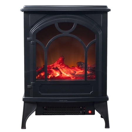 Northwest Electric Fireplace Heater for the Living Room or Bedroom (Black)