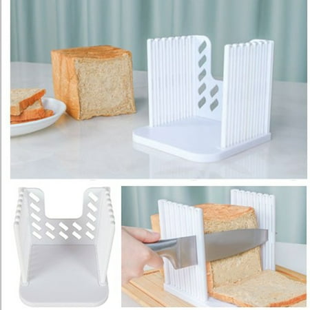

One opening 6 Slots Plastic Bread Slicer Portable Easy Clean Toast Cutter