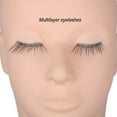 thumbnail image 3 of Cabeza De Entrenamiento De Práctica De Pestañas, Cabeza De Maniquí De Pestañas Silicona De Alta Densidad Integrada Realista Para Practicar Injerto De Pestañas Para Tiendas De, 3 of 7